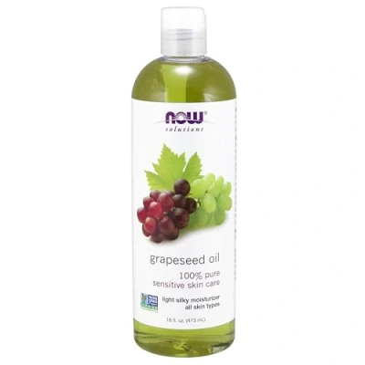 Image of Now Foods, Grapeseed Oil, 473 ml, 100% Pure, Gluten Free, Soy Non GMO