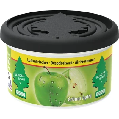 Image of WUNDER BAUM fragrance tin, long lasting in the car or at home, green apple, 1 piece