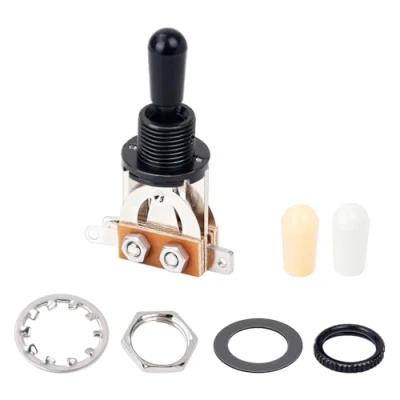 Image of Banworks Metric 3 way Toggle Switch Pickup Selector for Epiphone EPI LP Les Paul Style Guitar JT/DWQ 01 Black with Tip