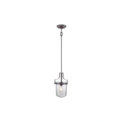 Image of Penn Station 1 Light Ceiling Mini Pendant Western Bronze, E27