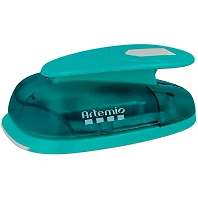 Image of Artemio Jumbo Lever Punch 7.6 cm Label Classic,Green