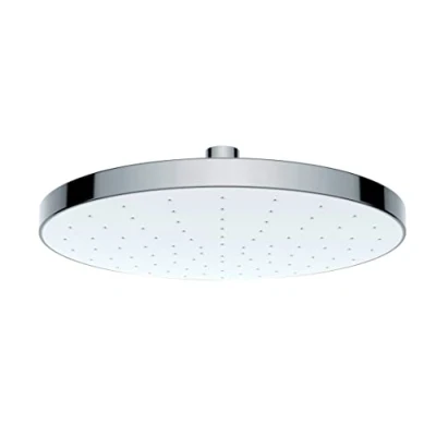 Image of WENKO Shower Head No Limescale Automatic Cleaning Anti with Auto Function Rain Round Chrome Diameter 22.5 cm