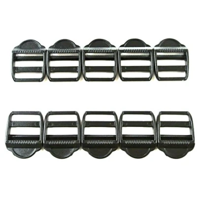 Image of Church Products UK Plastic Ladderlock Buckles 25mm x5,x10,x25,x50,x100 Ideal For Webbing,Straps,Bags (10)