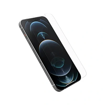 Image of OtterBox Alpha Glass Screen Protector for iPhone 12 Pro Max, Tempered Glass, x2 Scratch Protection