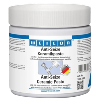Image of WEICON Anti Seize Ceramic paste 450 g, metal free assembly to protect against corrosion, seizing and wear