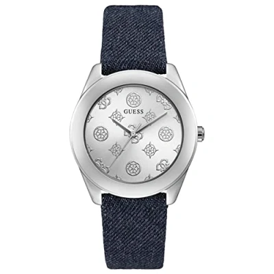 Image of GUESS Women Analog Quartz Watch with Leather Strap GW0228L1