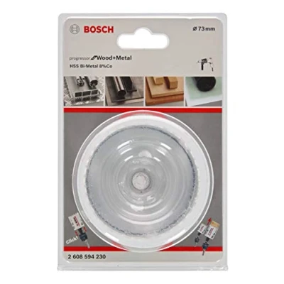 Image of BOSCH Bi Metal Hole Saw (for Wood and Metals, 8% Cobalt Alloy, Progressive Tooth Design, Ø 73 mm, Accessory Drills)