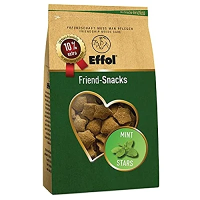 Image of Effol Friend Snacks Mint Stars 550g bag Horse Equestrian Feed