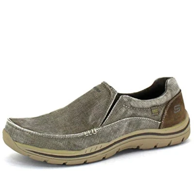 Image of Skechers Men&#039;s Expected Avillo Moccasin, Khaki, 9 UK