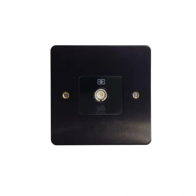 Image of MK K14321 BLA B TV/FM Single Co Axial Socket, matt Black,