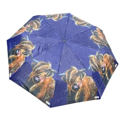 Image of Alex Clark Highland Cow Umbrella Compact Foldable Travel animal gifts