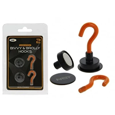 Image of NGT Magnetic Bivvy Hooks, 2 pcs! Fishing accessory