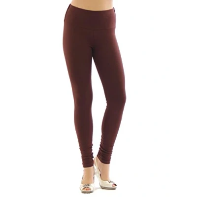 Image of YESET Ladies&#039; Leggings High Waist Long Trousers Cotton Underwear Brown, XL