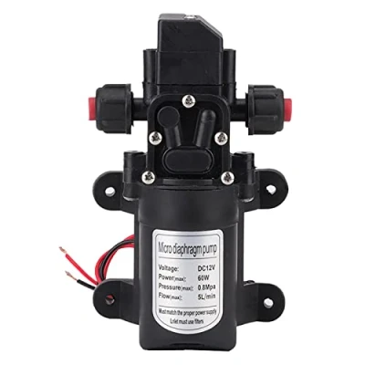 Image of Diaphragm Pump, DC 12 Volt Caravan Water Pump Self Priming High Pressure 116 PSI 60W Campervan with Built in Switch