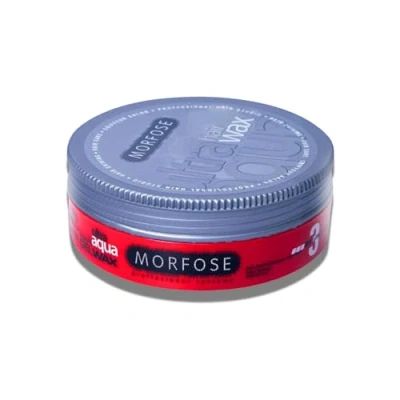 Image of Morfose Aqua Hair Gel Wax Shine Look, Edge Control,Ultra Hold for Men &amp; Women, Developed by Barbers Gel, Wax, Powder, Pomade Clay Styling (175 ml, Ultra no:3)
