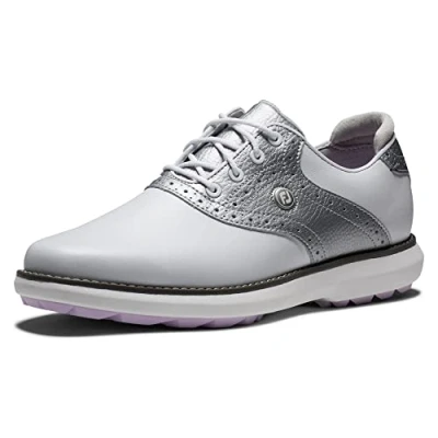 Image of FootJoy FJ Traditions White/Silver/Purple, 4