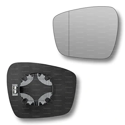Image of Less4spares Replacement Wing Mirror Glass Left Compatible with Ford Galaxy 2015 2022 CLIP ON Passnager Near Side N/S Heated Blind Spot