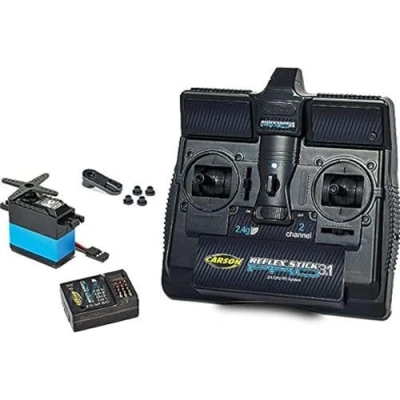 Image of Carson 2.4 GHz 2 Channel Transmitter with Receiver and Servo