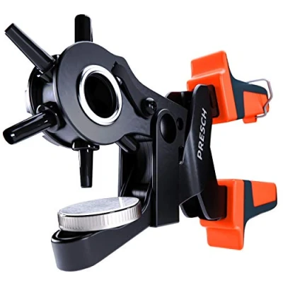 Image of Presch Belt Hole Puncher Revolving Punch Plier with Lever Transition for Punching Felt, Belts, Cardboard Heavy Duty Leather Tool