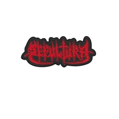 Image of Sepultura Red Metal Band Patch Badge Embroidered Iron on Applique Souvenir Accessory