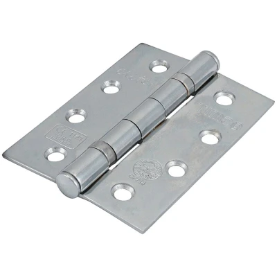 Image of 4x TIMCO Grade 11 Fire Door Hinges Polished Chrome 334988