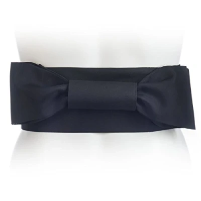 Image of Black Japanese Obi Kimono Belt