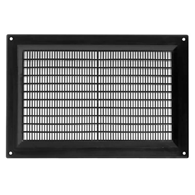 Image of 250x170mm / 10x6.7 inch Air Vent Cover Ventilation Grille with Flyscreen ABS Plastic Black