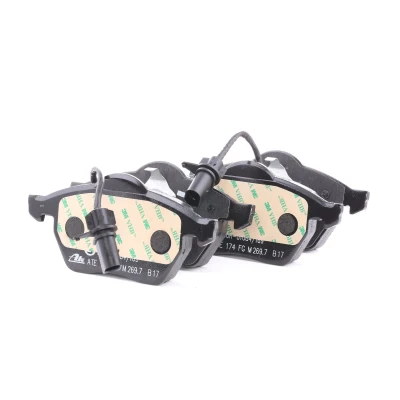Image of 8E0698151J Brake pad set ATE 13.0460 7110.2 incl. wear warning contact AUDI: A6 C6 Saloon, A4 B6 Avant, VOLKSWAGEN: Passat B5 GP Estate