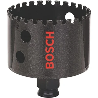Image of Bosch Professional 1x Diamond Hole Saw for Hard Ceramics (for Stone, Tiles, Ø 64 mm, Accessories Impact Drills)