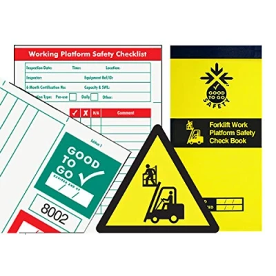 Image of Good To Go Safety Man Basket Check Book 25 Inspections x Forklift Work Platform