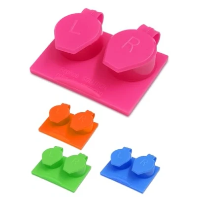 Image of SPORTS WORLD VISION Contact Lens Travel Storage Flip Top Flat Cases Mix Colours Bulk Buy Box 4pcs