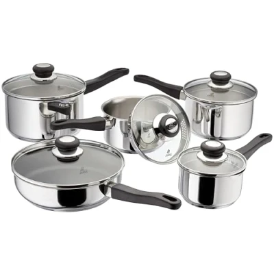Image of Judge J3C2A 5 Pc Draining Saucepan Set