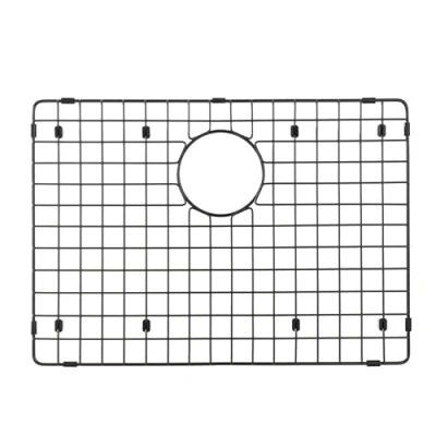 Image of Starstar Sinks Protector Matte Black 304 Stainless Steel Kitchen Sink Bottom Grid, Rack (19 x 14)