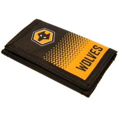 Image of Forever Collectibles UK limited Official Wolverhampton Wanderers FC Wallet, Black Fade Design