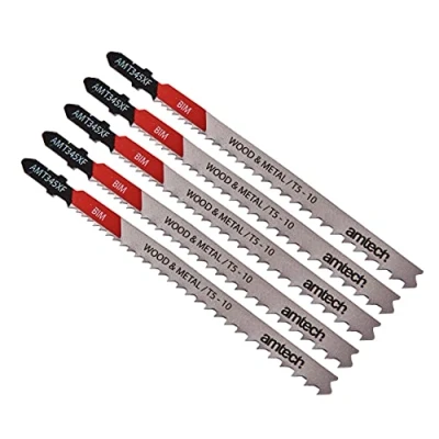 Image of Amtech M1616 5 Piece Wood and Metal Jigsaw Blade Set (AMT345XF)