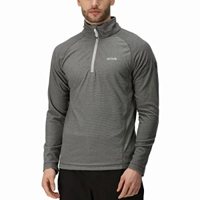 Image of Regatta Men&#039;s Montes Lightweight Half Zip Fleece Grey