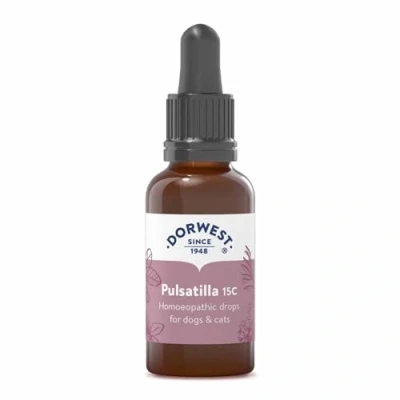 Image of Dorwest Herbs Pulsatilla 15C Homoeopathic Liquid Remedy for Dogs &amp; Cats 15ml