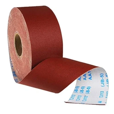 Image of TOOLSATAR Emery Cloth, Grits Cloth Roll 1 Metre 100 Abrasive Flexible Sanding Paper Grinding Polishing Tools for Manual Contoured Surface &amp; Curved