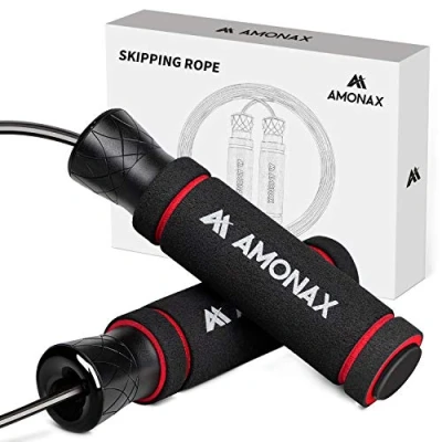 Image of Amonax Skipping Rope Adult, Jump for Men and Women, Speed Crossfit Training, Home Gym Equipment Fitness, Workout, Exercise Boxing Training.