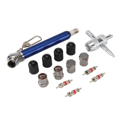 Image of Silverline Tyre Valve Repair Kit 14pce 10 50psi