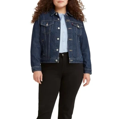 Image of Levi&#039;s Women&#039;s Original Trucker Denim jacket, Authentic Blue, XS