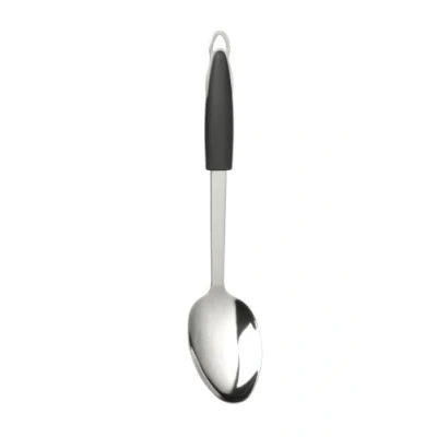 Image of Premier Housewares Tenzo Solid Spoon with Soft Grip Handle Stainless Steel