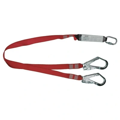 Image of Scan Fall Arrest Twin Lanyard Length 1.8M Width 45mm Strgength: &gt; 23kNConforms to CE EN355