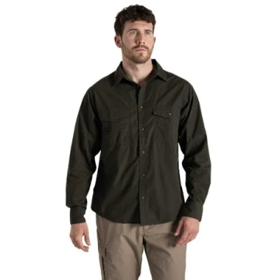 Image of Craghoppers Mens Expert Kiwi Long Sleeved Shirt, Dark Cedar Green, Size XXXL