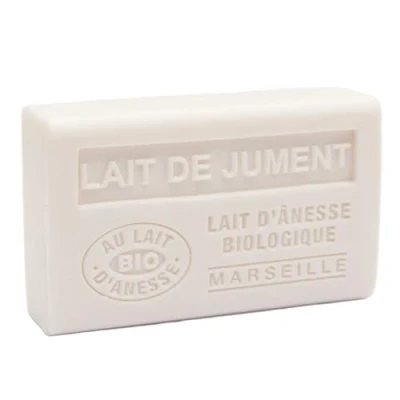 Image of Label Provence Savon de Marseille French Soap Made With Fresh Organic Donkey Milk Mare&#039;s Fragrance 125 Gram Bar