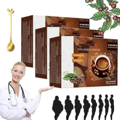Image of Coffee Collagen from Japan, Nugen Coffee, Collagen, Creamer for (3boxes)