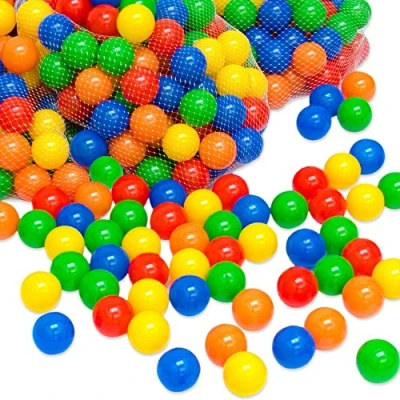 Image of LittleTom 50 Plastic Balls 5.5 cm for Ball Pits Children Kids Baby Pool multi coloured