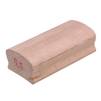 Image of Yibuy 9.5# Wood Radius Sanding Blocks for Guitar Bass Fret Leveling Fingerboard Luthier Tool