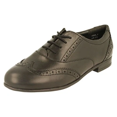 Image of Startrite Angry Angels Matilda Senior Girls School Shoes 5 UK Black Patent Wide
