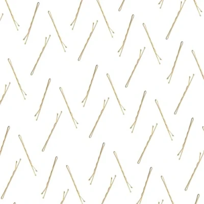 Image of Topkids Accessories Hair Grips for Women and Girls, Bobby Pins Kirby Small Clips Styling Buns (65mm, Blonde Gold Enamel 72pc)